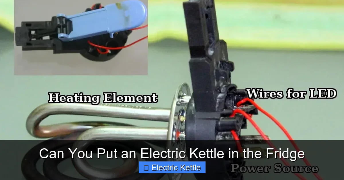 Can You Put an Electric Kettle in the Fridge
