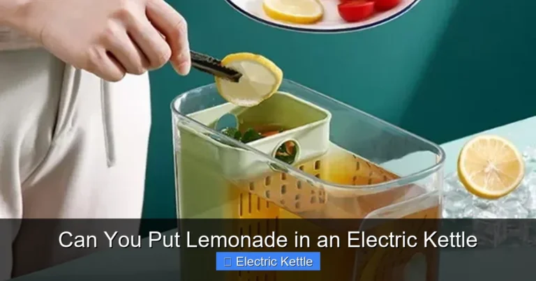 Can You Put Lemonade in an Electric Kettle