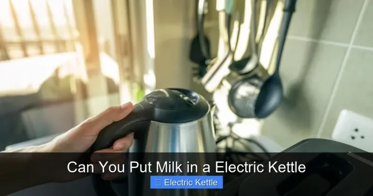 Can You Put Milk in a Electric Kettle