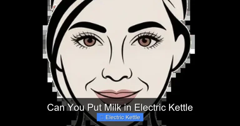 Can You Put Milk in Electric Kettle
