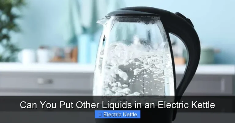 Can You Put Other Liquids in an Electric Kettle