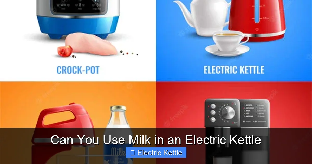 Can You Use Milk in an Electric Kettle