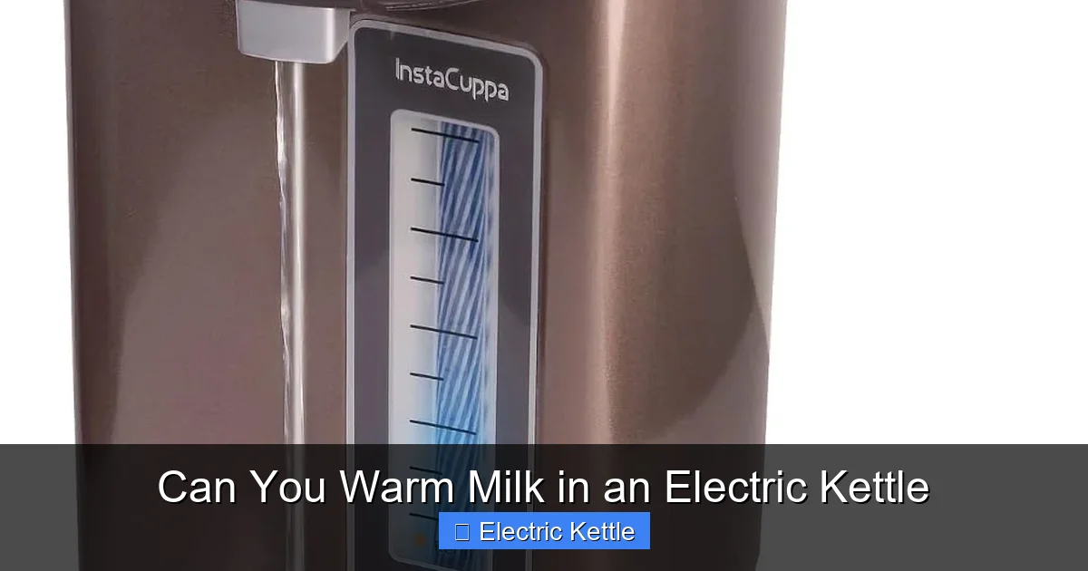 Can You Warm Milk in an Electric Kettle