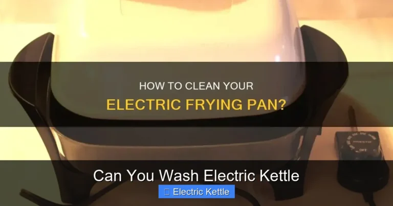 Can You Wash Electric Kettle