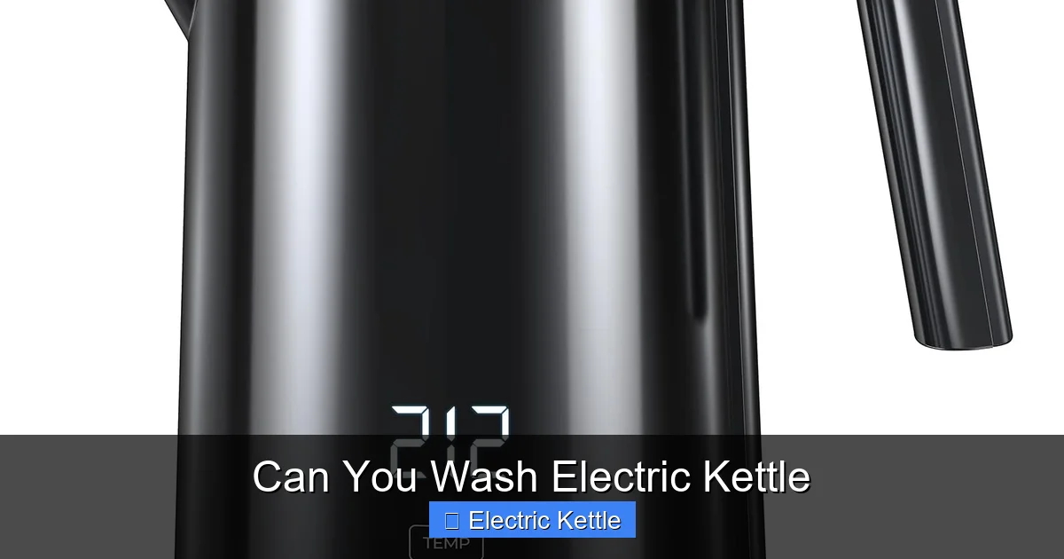 Can You Wash Electric Kettle