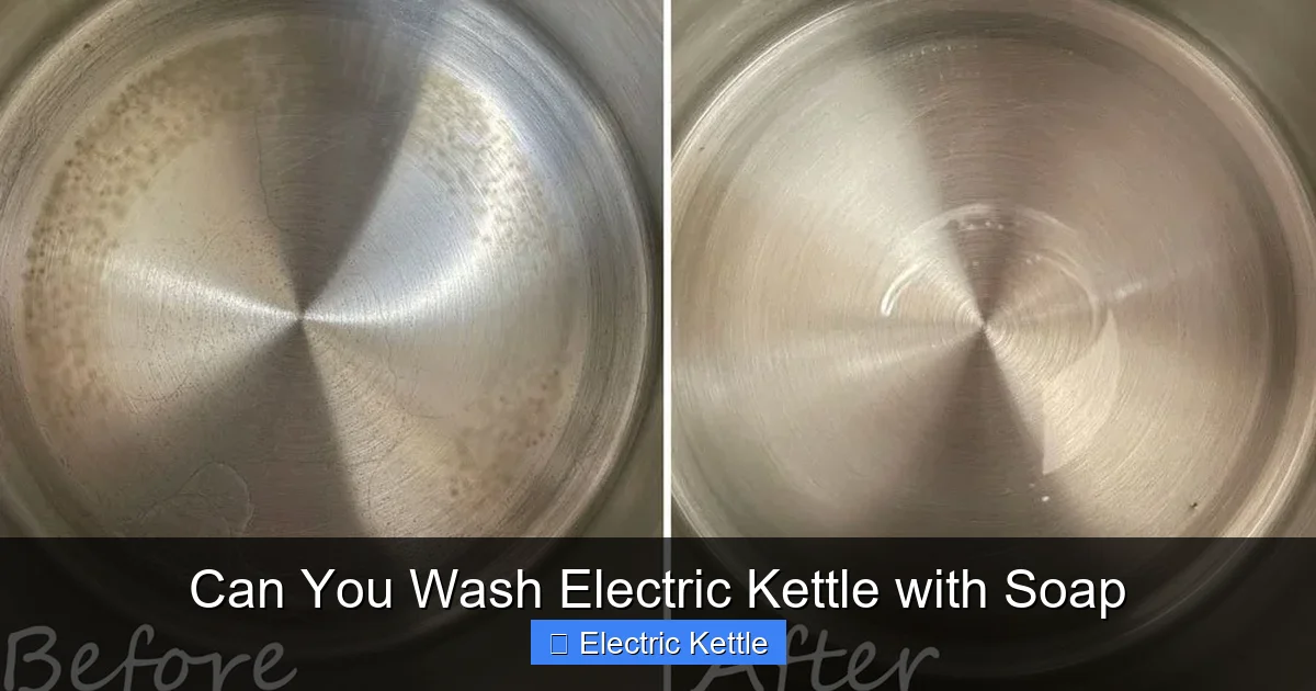 Can You Wash Electric Kettle with Soap