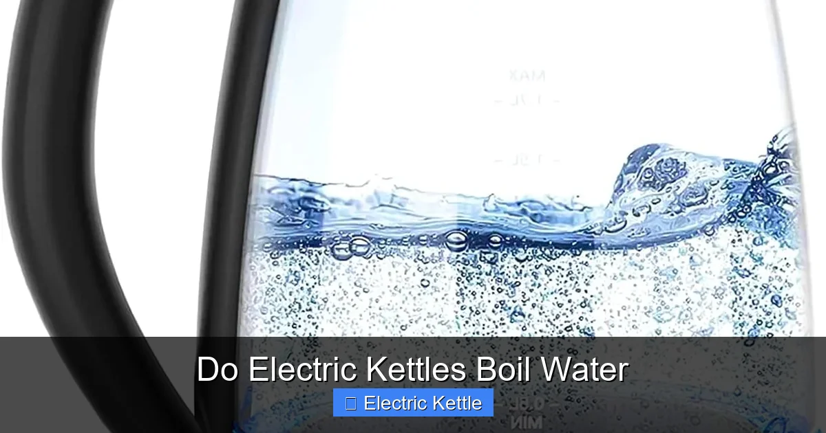 Do Electric Kettles Boil Water