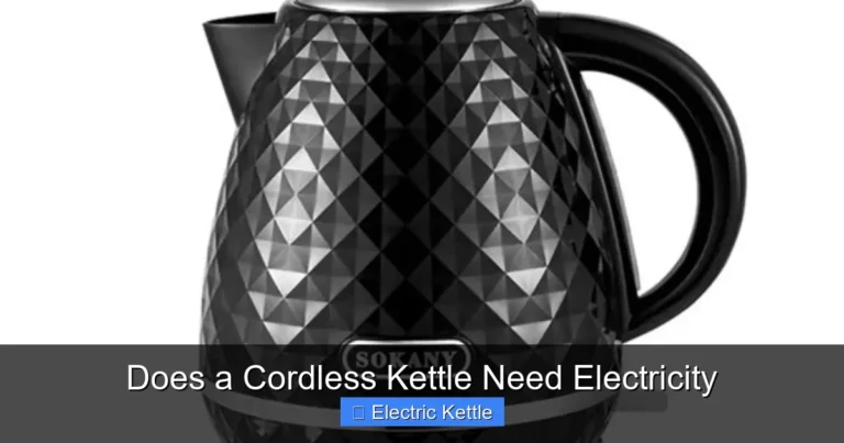 Does a Cordless Kettle Need Electricity