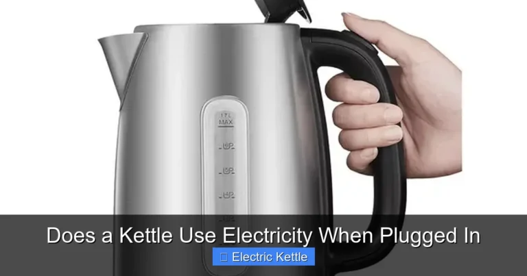 Does a Kettle Use Electricity When Plugged In