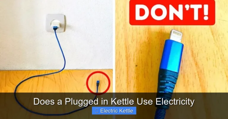 Does a Plugged in Kettle Use Electricity