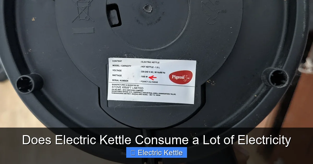 Does Electric Kettle Consume a Lot of Electricity