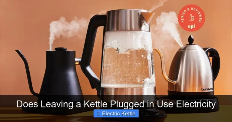 Does Leaving a Kettle Plugged in Use Electricity