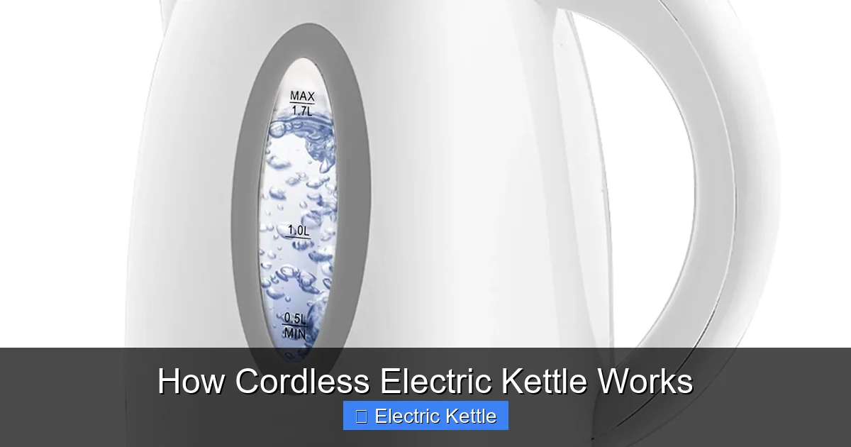 How Cordless Electric Kettle Works