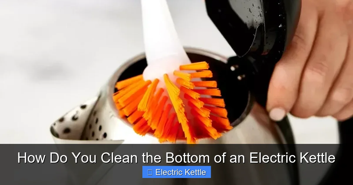 How Do You Clean the Bottom of an Electric Kettle