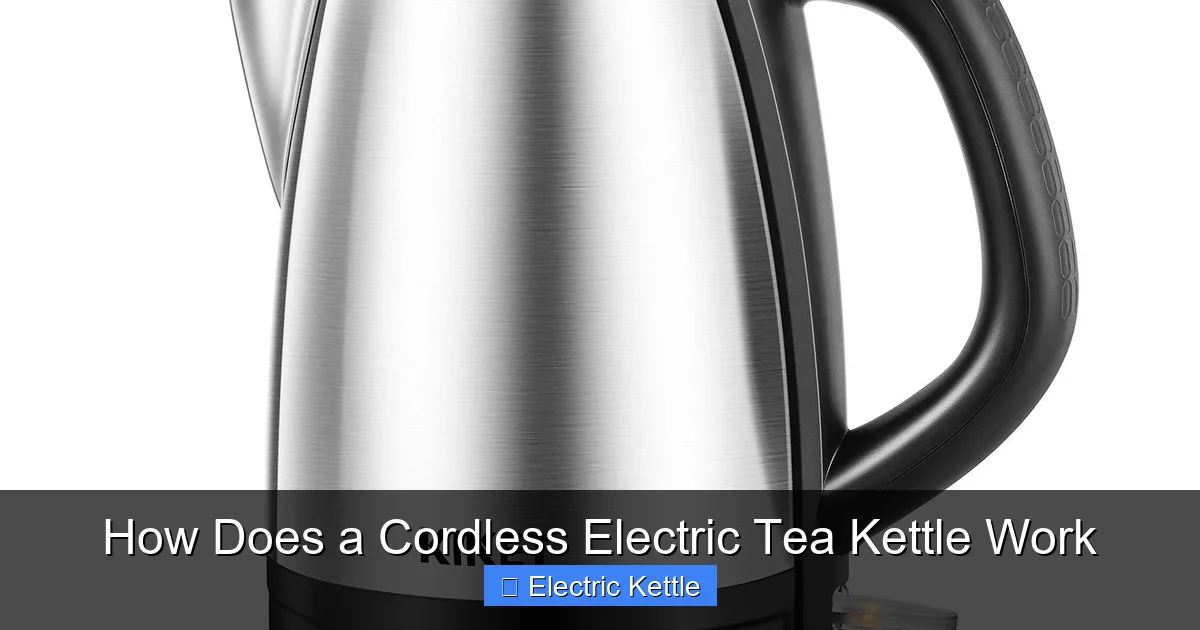 How Does a Cordless Electric Tea Kettle Work