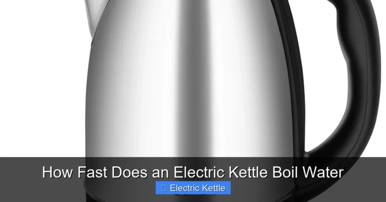 How Fast Does an Electric Kettle Boil Water