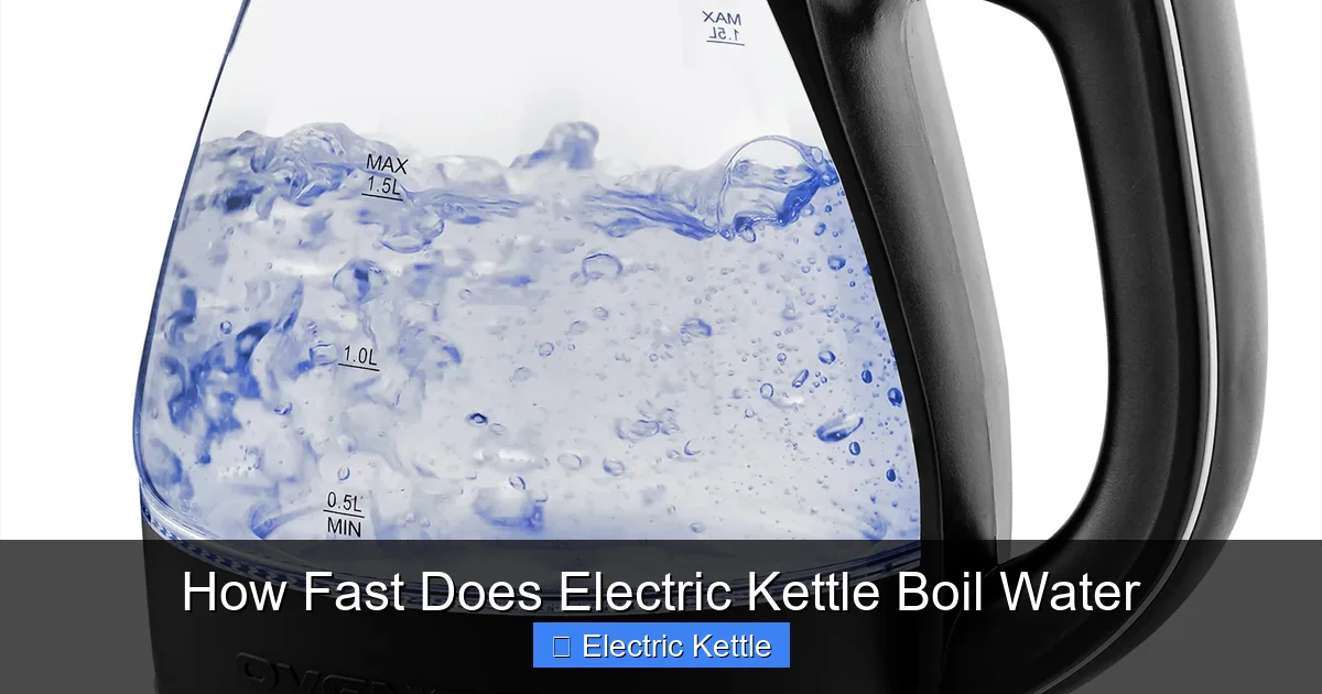How Fast Does Electric Kettle Boil Water