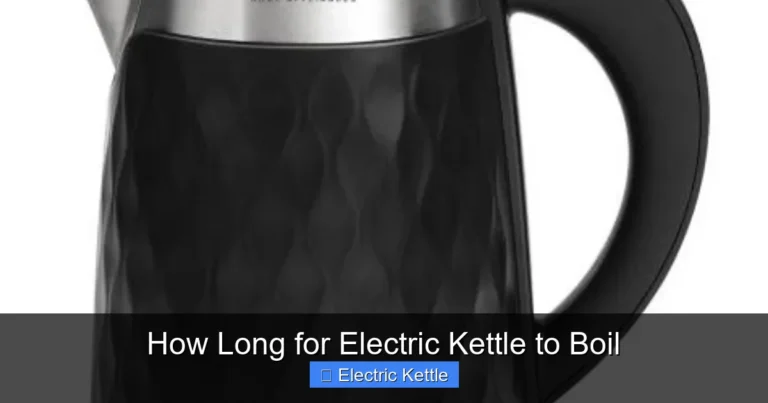 How Long for Electric Kettle to Boil