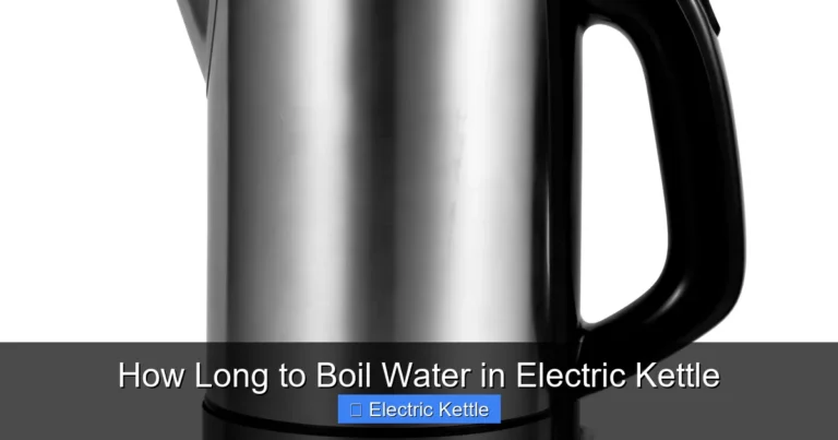 How Long to Boil Water in Electric Kettle
