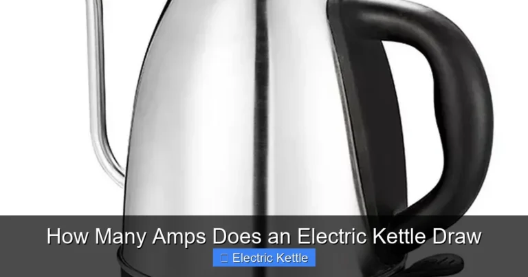 How Many Amps Does an Electric Kettle Draw