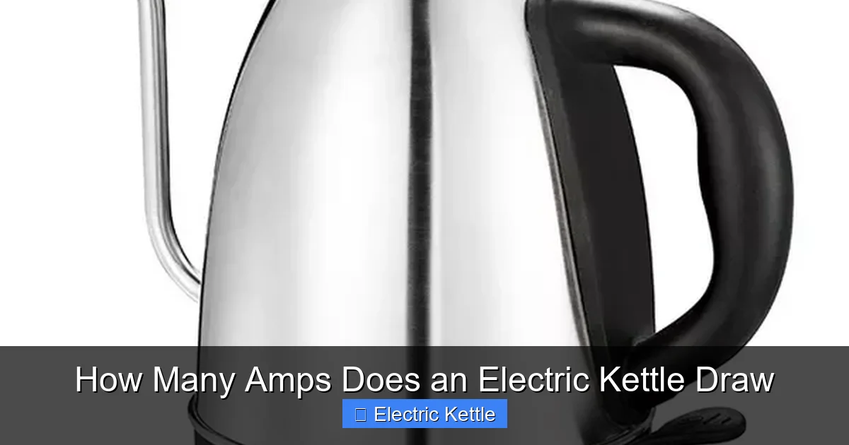 How Many Amps Does an Electric Kettle Draw