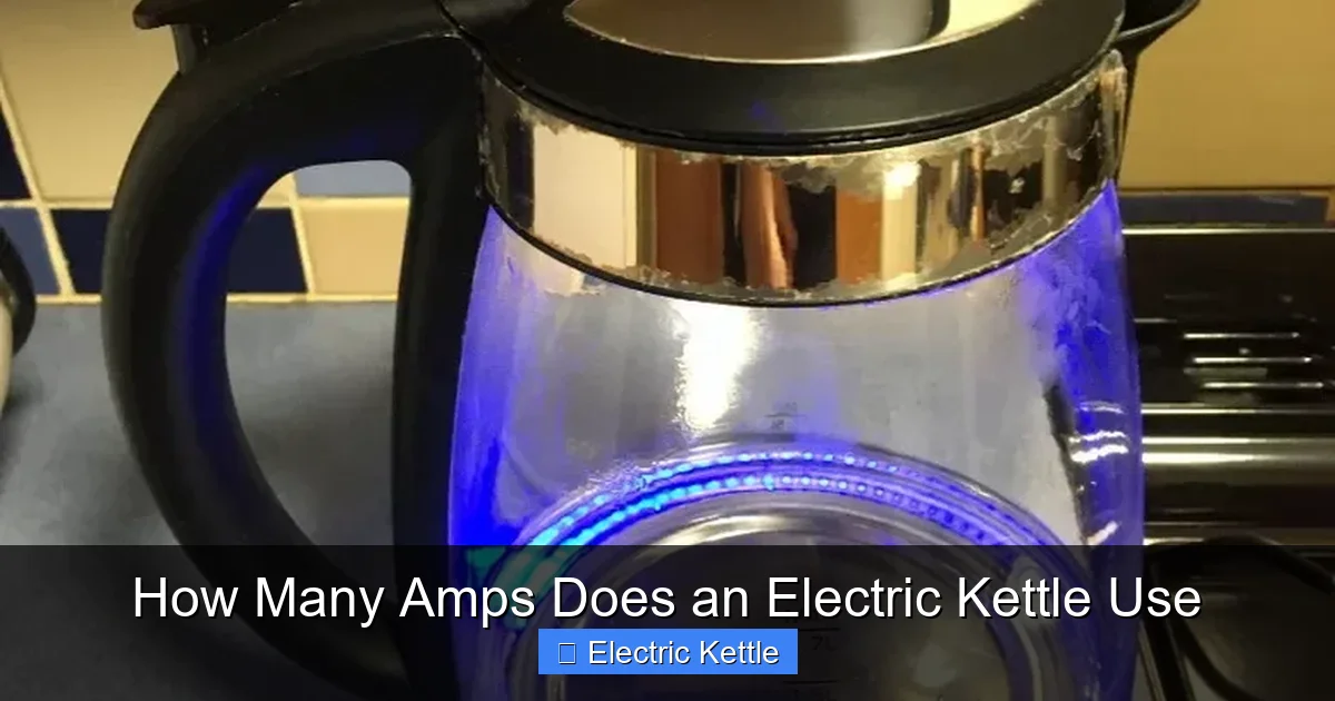 How Many Amps Does an Electric Kettle Use