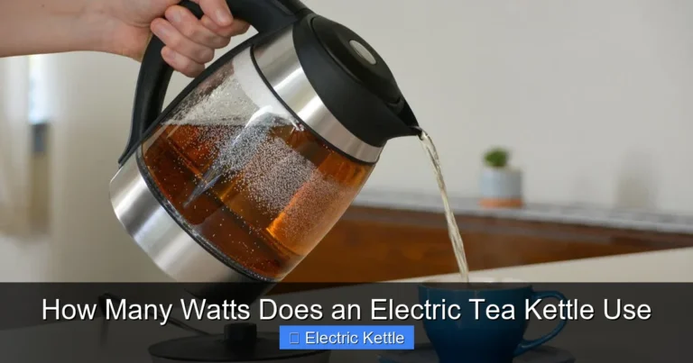 How Many Watts Does an Electric Tea Kettle Use