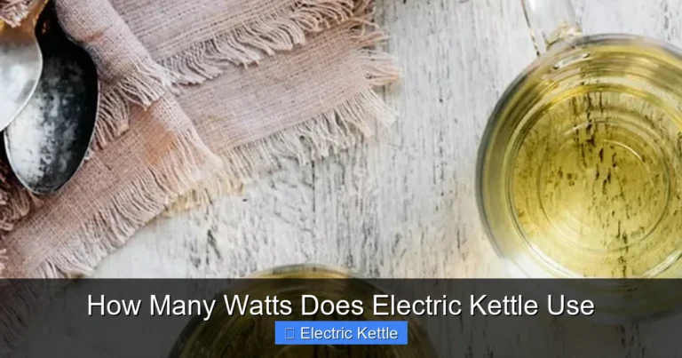How Many Watts Does Electric Kettle Use