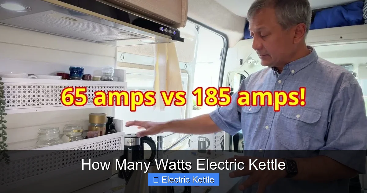 How Many Watts Electric Kettle
