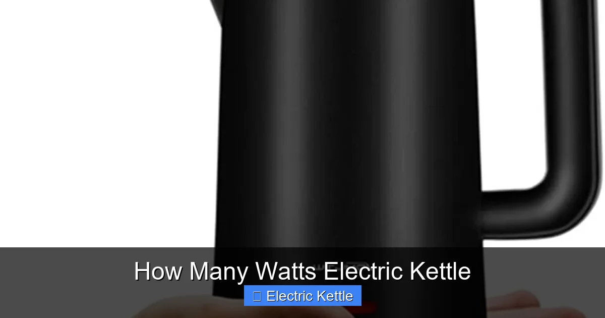 How Many Watts Electric Kettle