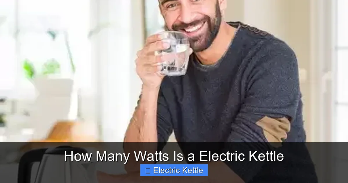 How Many Watts Is a Electric Kettle