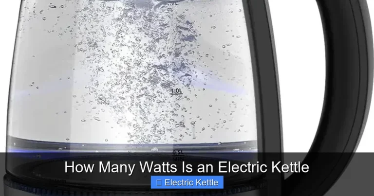 How Many Watts Is an Electric Kettle