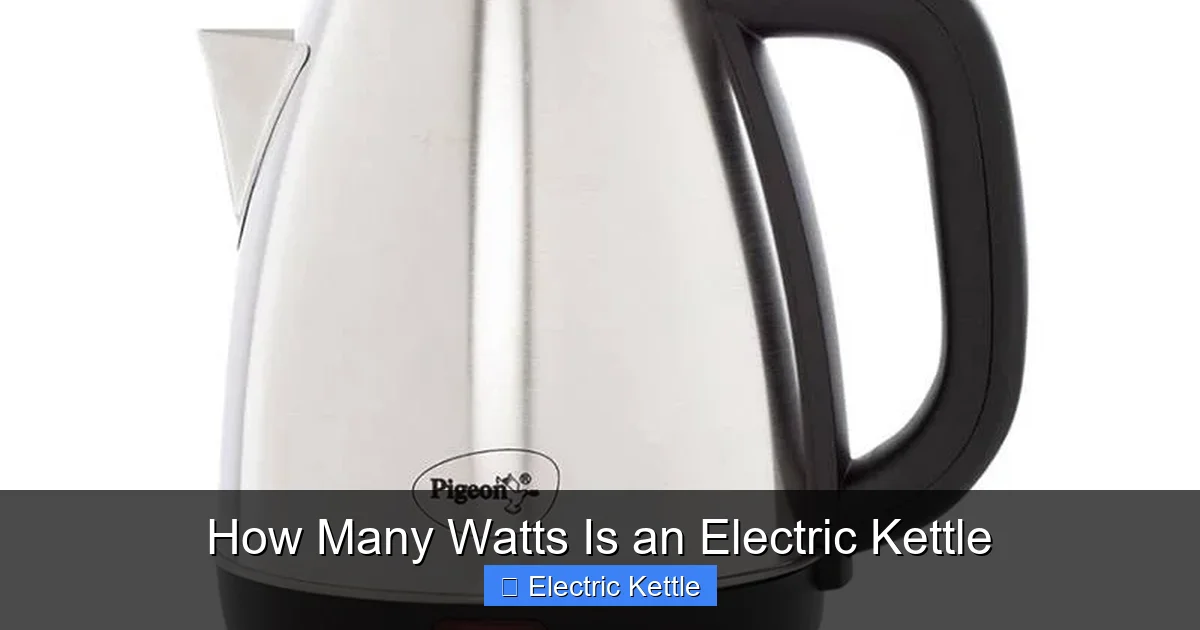 How Many Watts Is an Electric Kettle