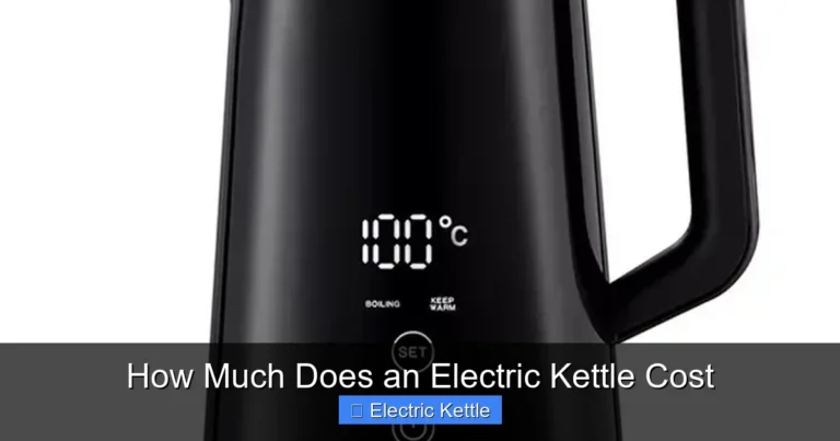 How Much Does an Electric Kettle Cost