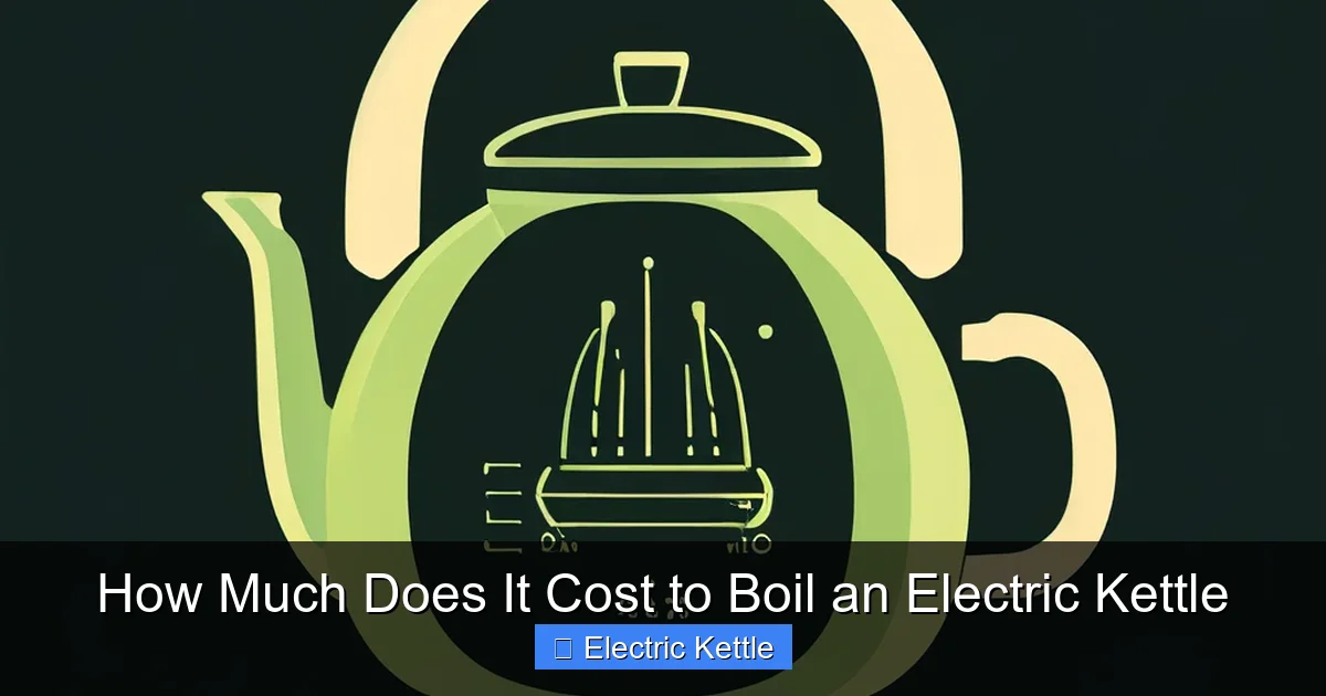 How Much Does It Cost to Boil an Electric Kettle