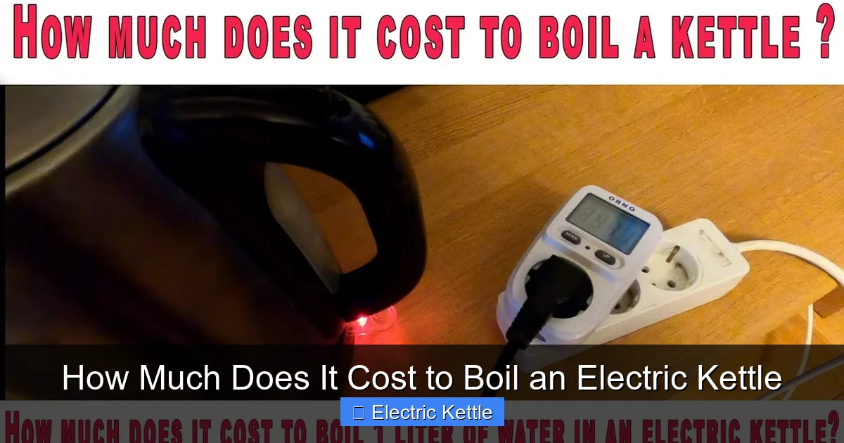 How Much Does It Cost to Boil an Electric Kettle