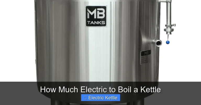 How Much Electric to Boil a Kettle