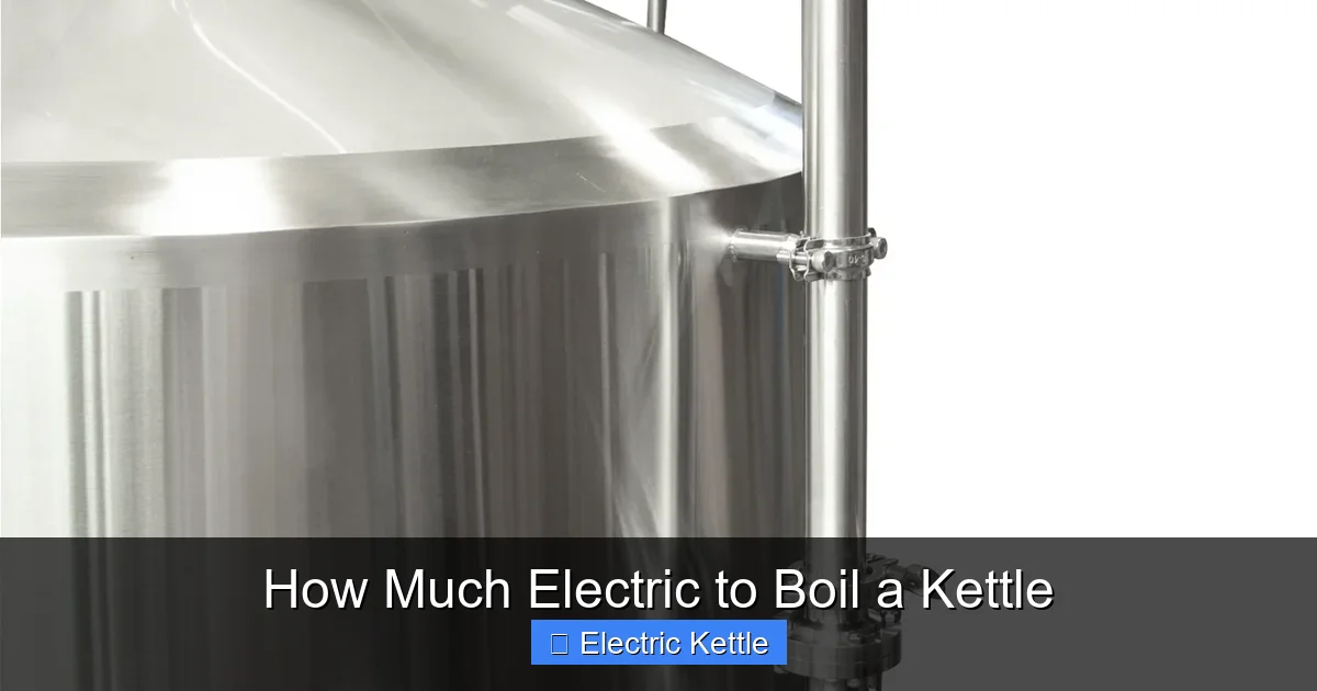 How Much Electric to Boil a Kettle