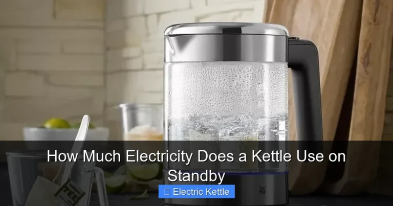 How Much Electricity Does a Kettle Use on Standby