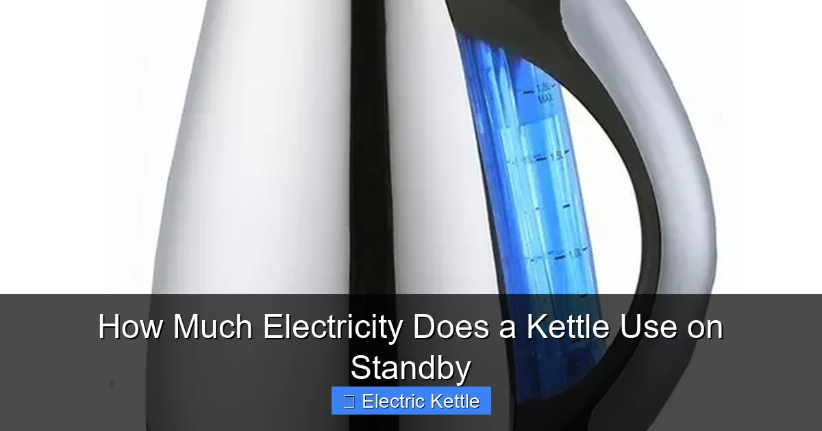 How Much Electricity Does a Kettle Use on Standby