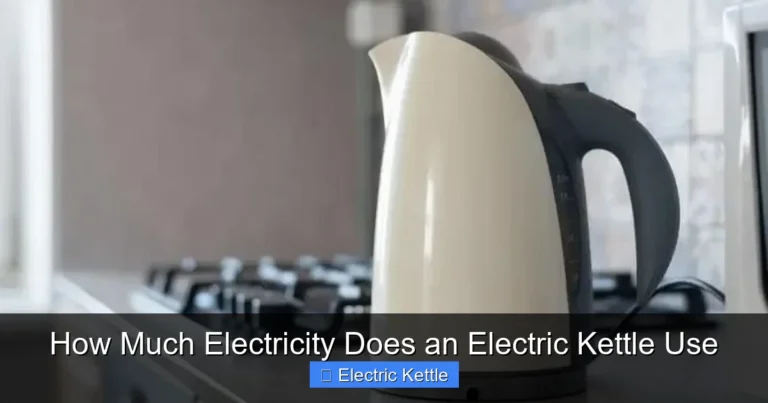 How Much Electricity Does an Electric Kettle Use