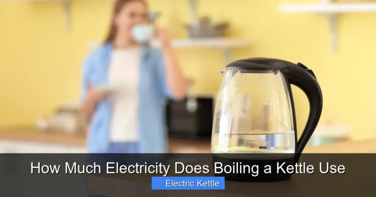 How Much Electricity Does Boiling a Kettle Use
