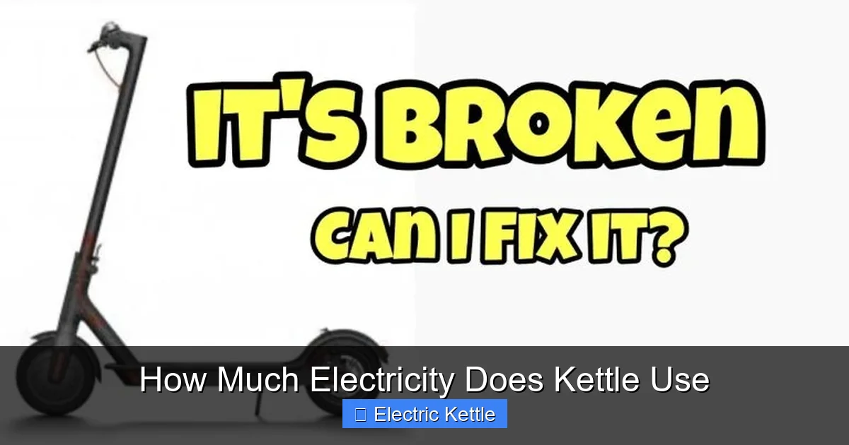 How Much Electricity Does Kettle Use