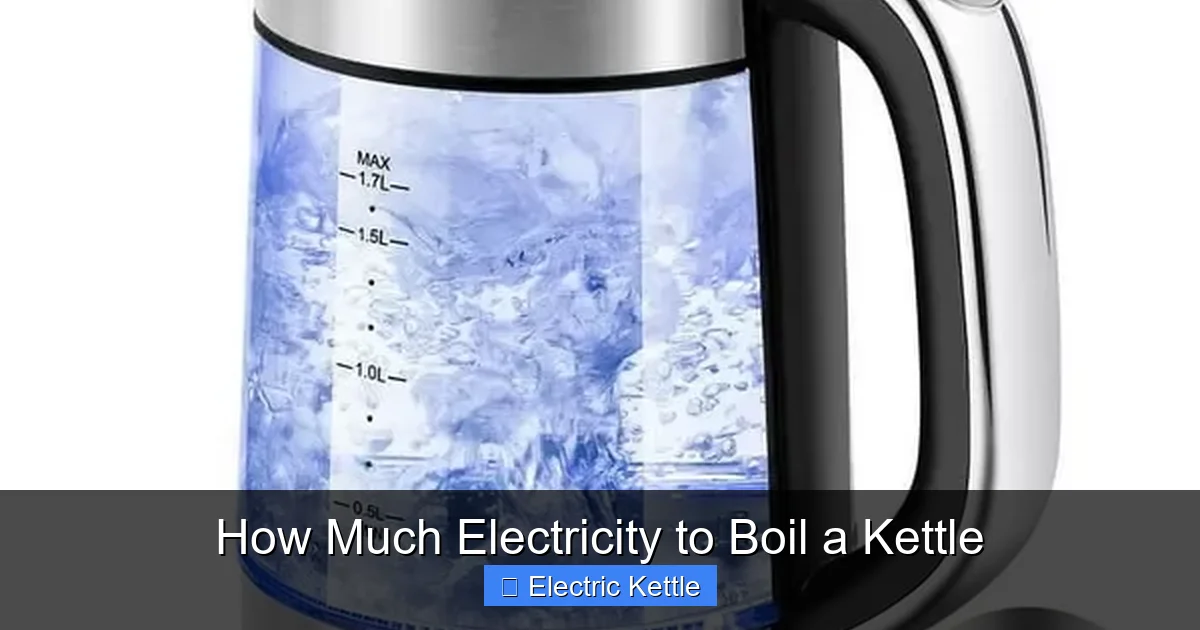 How Much Electricity to Boil a Kettle
