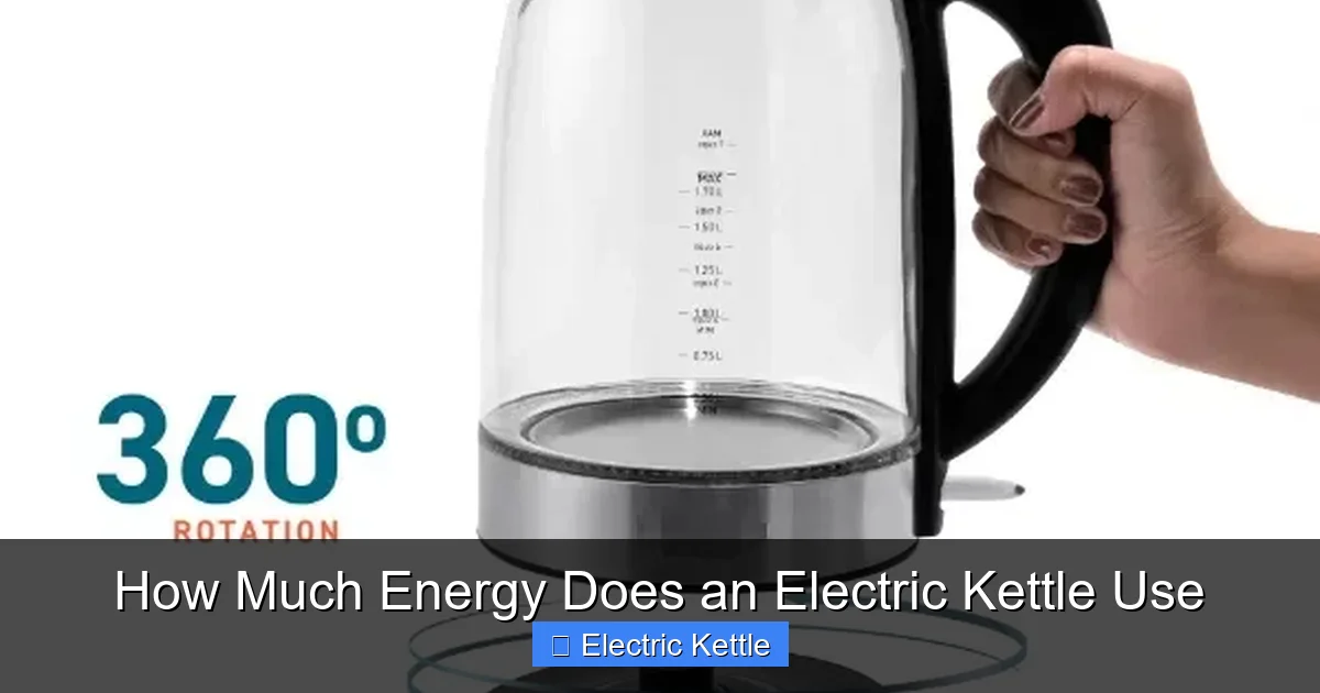 How Much Energy Does an Electric Kettle Use