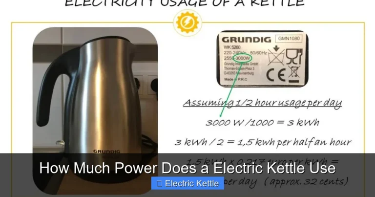 How Much Power Does a Electric Kettle Use
