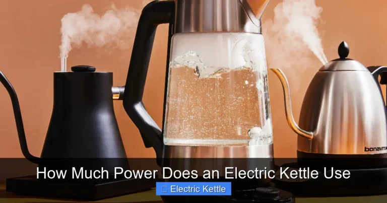 How Much Power Does an Electric Kettle Use