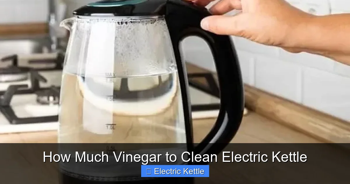 How Much Vinegar to Clean Electric Kettle