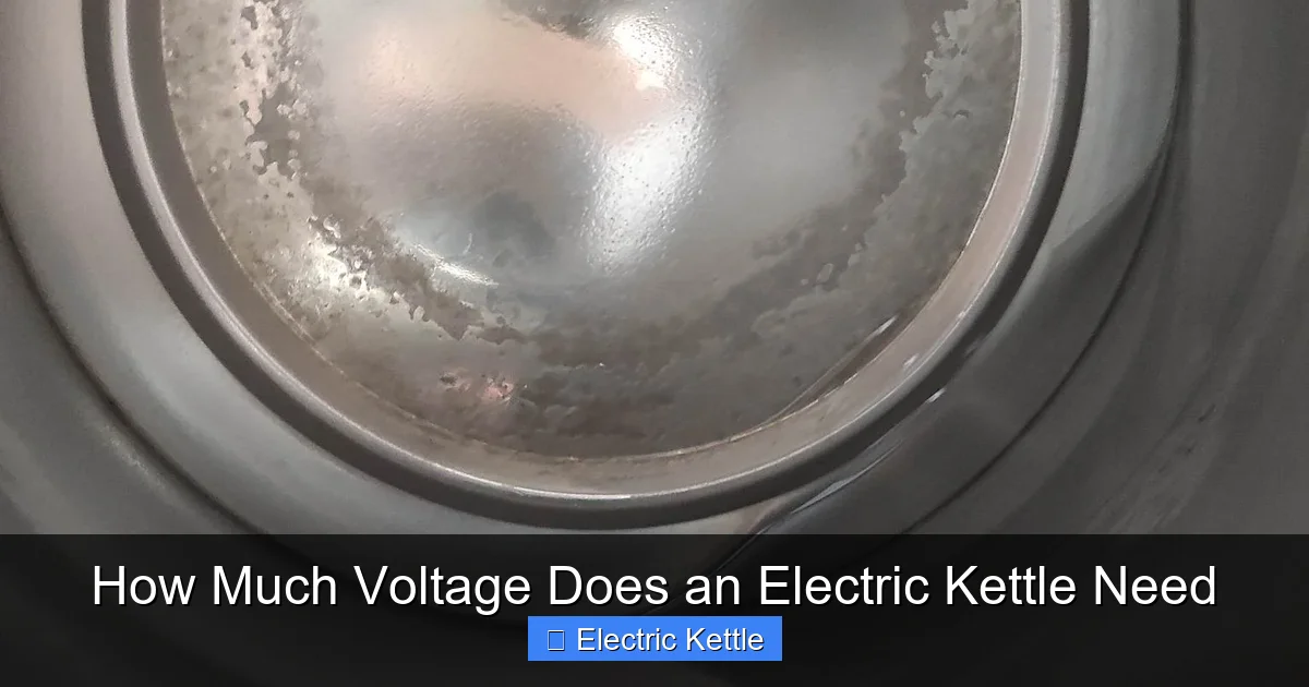 How Much Voltage Does an Electric Kettle Need