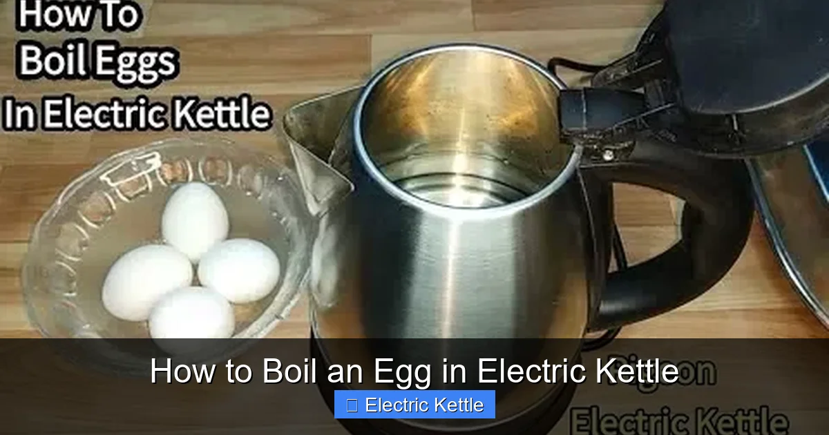 How to Boil an Egg in Electric Kettle